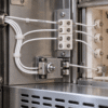 UL 1164 PTFE Wire in Industrial Heating Appliance UL 1164 PTFE wire installed in an industrial heating appliance with ceramic terminals