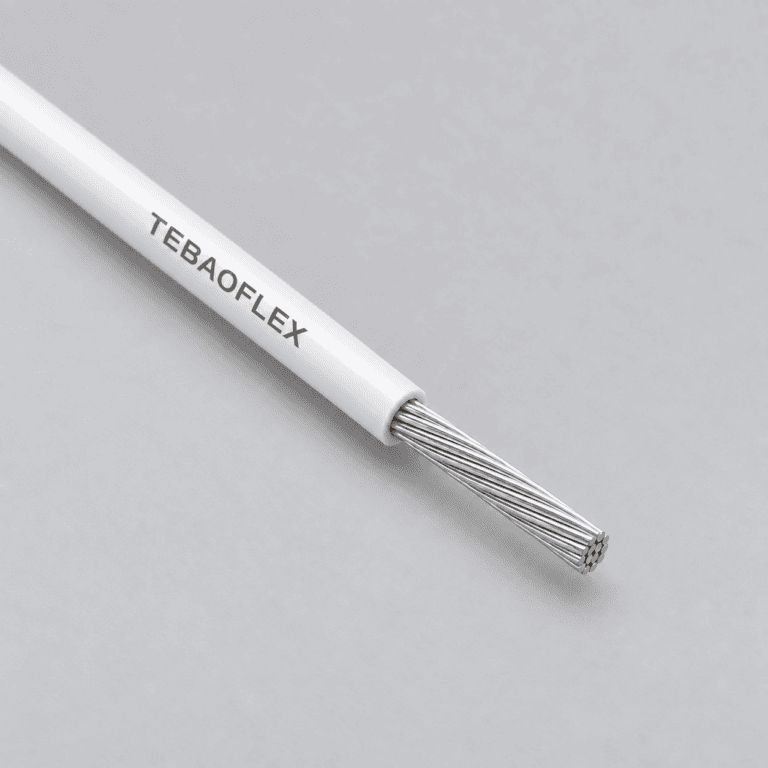 UL 1180 300V 200°C PTFE high-temperature wire with silver-plated copper conductor