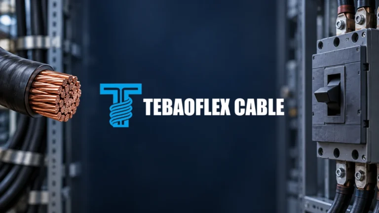 Conceptual illustration of a copper power cable conductor and protective circuit breaker for short-circuit withstand and fault clearing time.