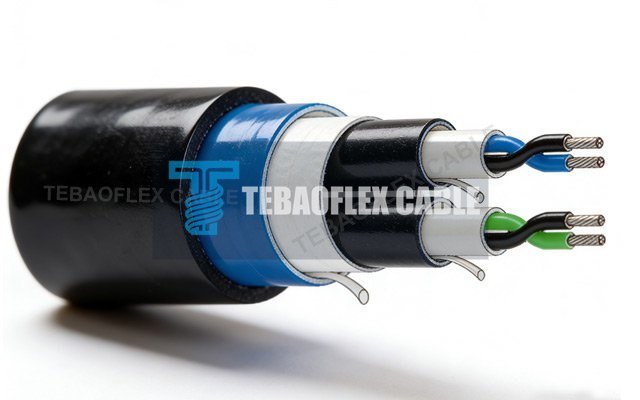 Individual and overall screened instrumentation cable construction with paired conductors