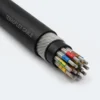 TEBAOFLEX BS 6708 Type 506, 512, 518 & 524 Pliable Wire Armoured Mining Control Cable TEBAOFLEX BS 6708 Type 506 512 518 524 320/550V multi-core pliable wire armoured mining control cable with black chloroprene outer sheath, galvanized steel strand armour, rubber inner bedding, and individually copper/nylon braided screened control cores