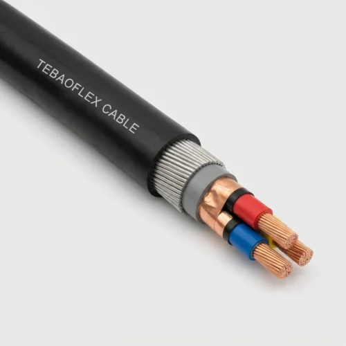 TEBAOFLEX MGM 118 Type 6110 3800/6600V 3-core individual copper-tape screened PVC insulated single galvanized steel wire armoured mining cable