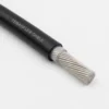 SAE J1128 TXL Anti-Capillary Water-Blocked Automotive Wire TEBAOFLEX SAE J1128 TXL anti-capillary water-blocked single-core automotive wire with thin-wall black XLPE insulation, 19-strand tinned copper conductor, and translucent inter-strand silica silicone blocking compound