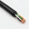 P17 UNDERGROUND-LIGHTING-110V Main Product Image TEBAOFLEX 110V underground mine lighting cable with extra-tough black TPU jacket, cross-linked flame-retardant polyolefin cores and ASTM B174 flexible copper conductors