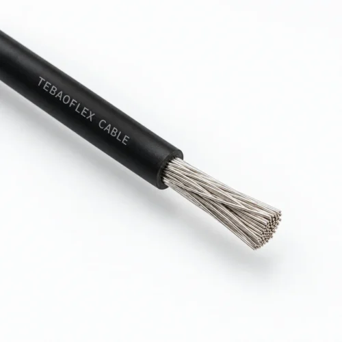 UL 3512 black silicone insulated single-core wire with finely stranded tinned copper conductor for 200°C 600V protected equipment wiring
